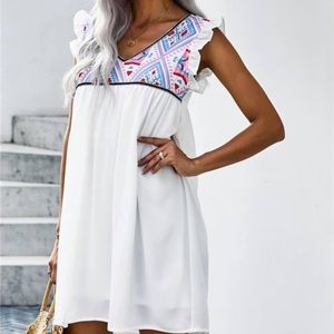 Women’s White Babydoll Dress Size S